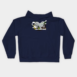 Snow Leopard Kids Hoodie